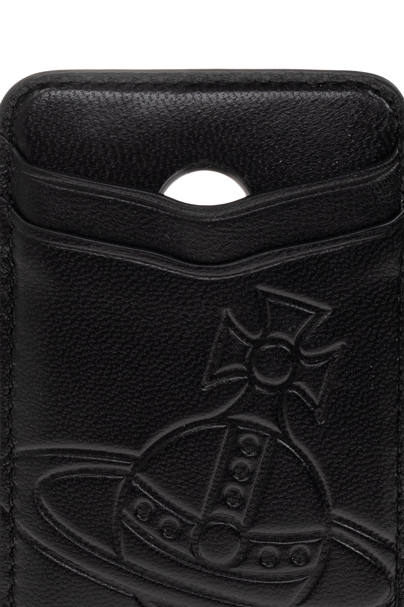 Black Leather MagSafe Card Case Vivienne Westwood - Vitkac France